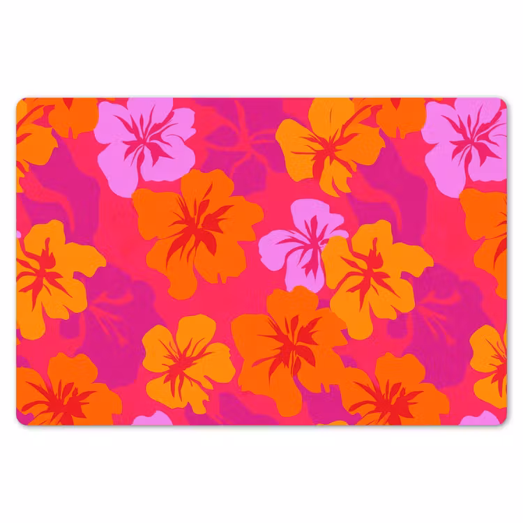Zomers - Hibiscus - Kleurrijk Placemat vinyl groot 368 -zzsfeer1_Kitchenyeah-website