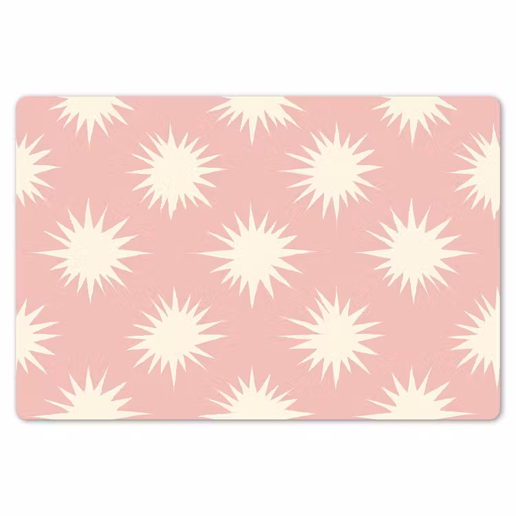 Zonnen - Patroon - Roze Placemat vinyl groot 368 -zzsfeer1_Kitchenyeah-website