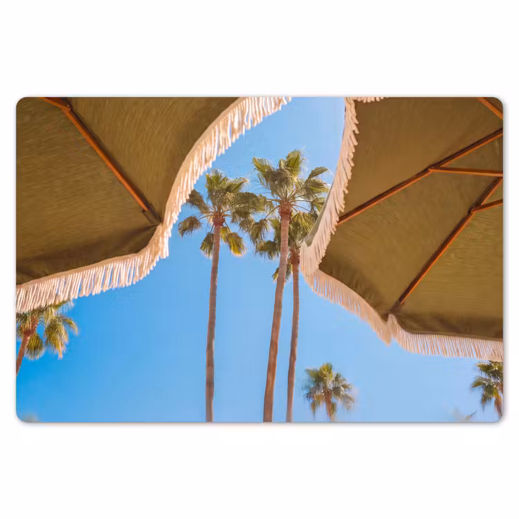 Parasol - Groen - Franjes - Zomer - Tropisch Placemat vinyl groot -zzsfeer1_Kitchenyeah-website