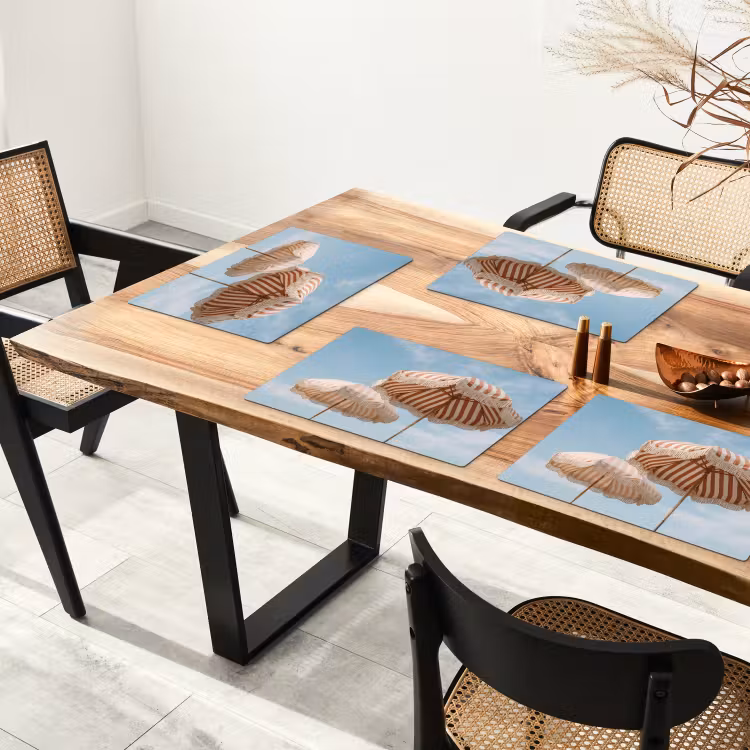 Parasol - Lucht - Rood Placemat vinyl groot -zzsfeer4_Kitchenyeah-website