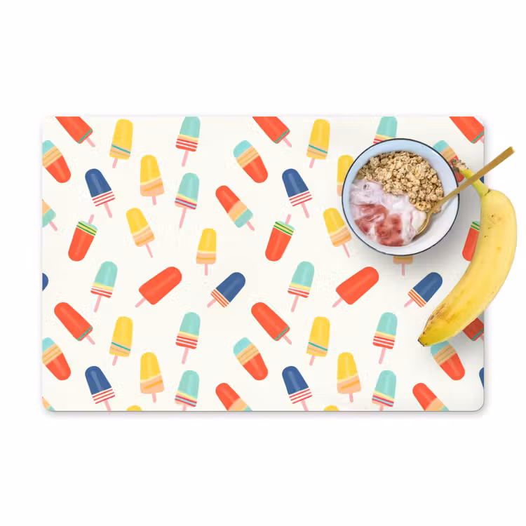 IJsjes - Speels - Kleurrijk Placemat vinyl groot 368 -zzzproduct_Kitchenyeah-website