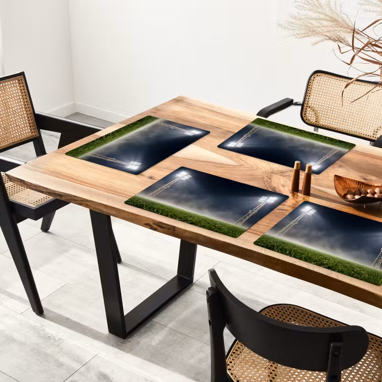 Stadion - Lichtmast - Sport - Nacht Placemat vinyl groot -zzsfeer4_Kitchenyeah-website