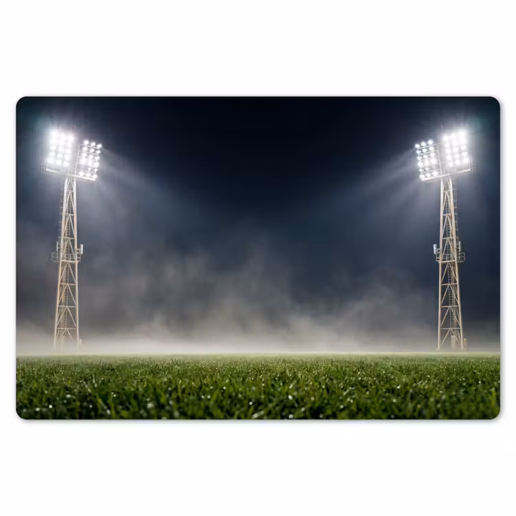 Stadion - Lichtmast - Sport - Nacht Placemat vinyl groot -zzsfeer1_Kitchenyeah-website