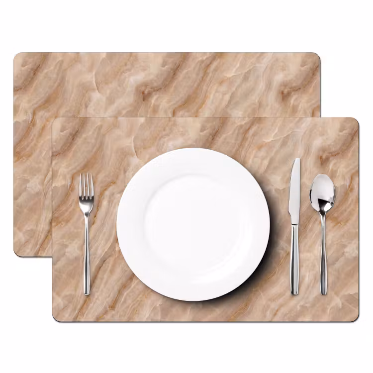 Steen - Ader - Natuur - Modern - Beige Placemat vinyl groot -zzsfeer2_Kitchenyeah-website