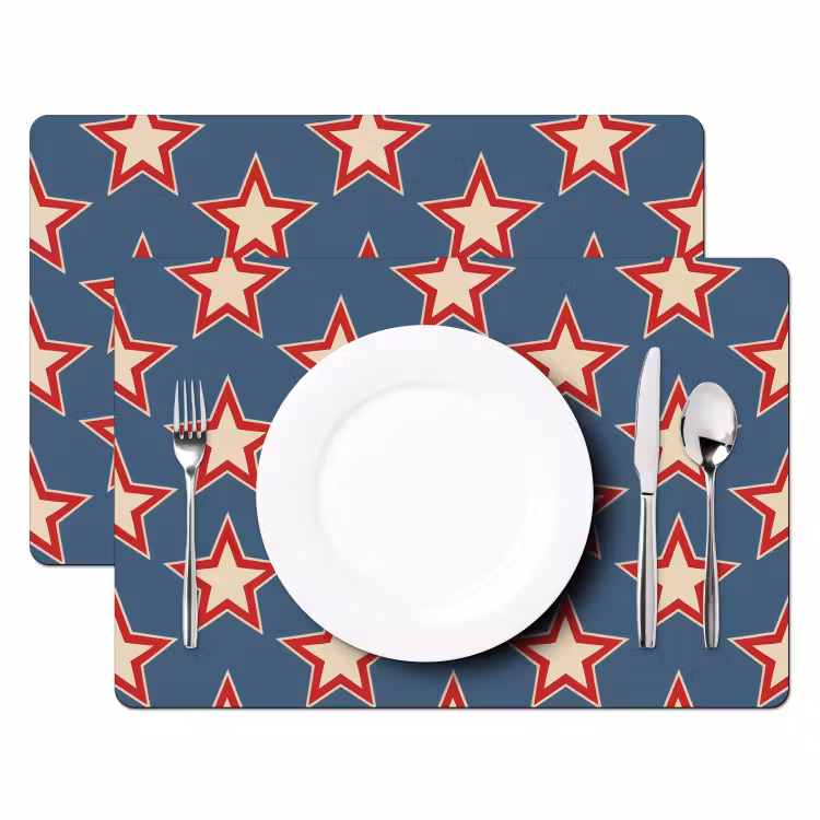 Ster - Klassiek - Blauw Placemat vinyl groot 368 -zzsfeer2_Kitchenyeah-website