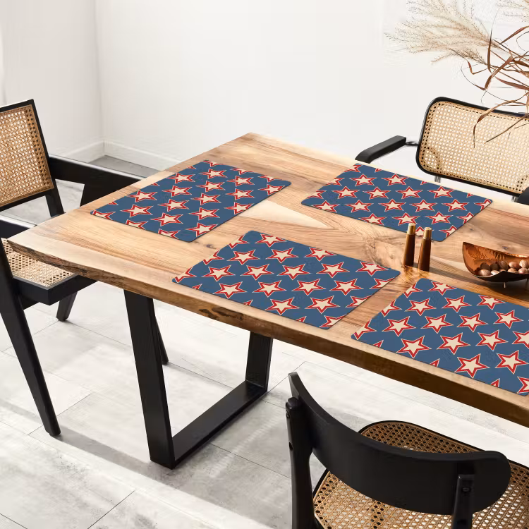 Ster - Klassiek - Blauw Placemat vinyl groot 368 -zzsfeer4_Kitchenyeah-website