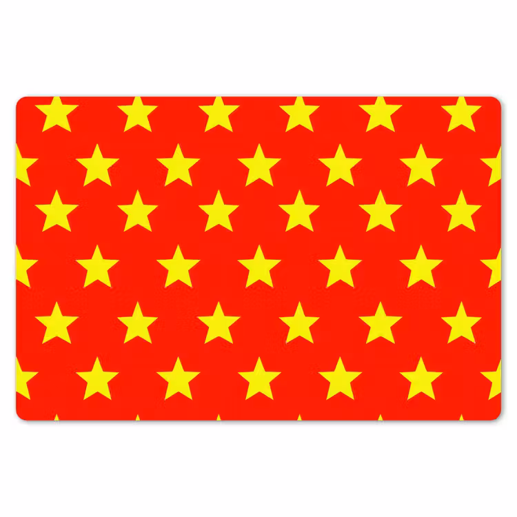 Ster - Patroon - Geel Placemat vinyl groot 368 -zzsfeer1_Kitchenyeah-website