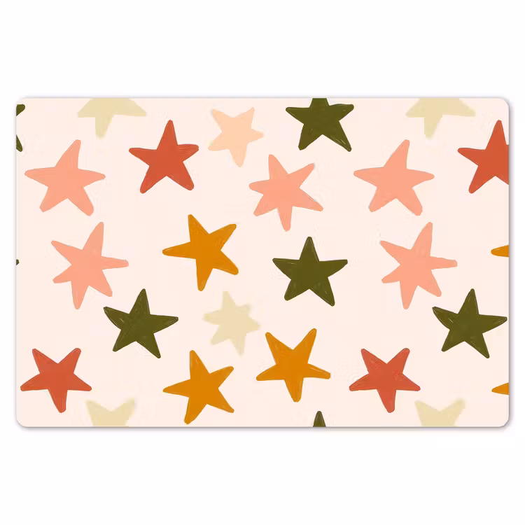 Sterren - Patroon - Kleurrijk Placemat vinyl groot 368 -zzsfeer1_Kitchenyeah-website