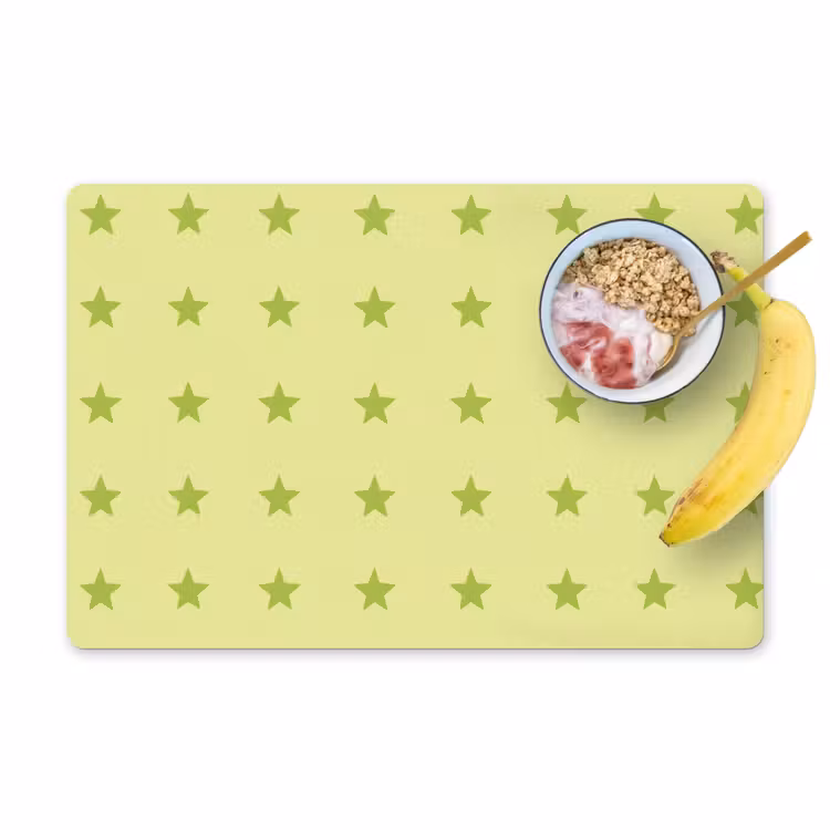 Sterren - Patroon - Groen Placemat vinyl groot 368 -zzzproduct_Kitchenyeah-website