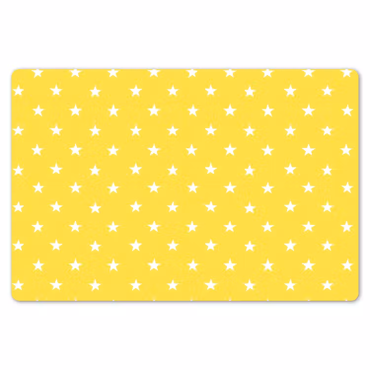 Sterren - Patroon - Minimalistisch - Geel Placemat vinyl groot 368 -zzsfeer1_Kitchenyeah-website