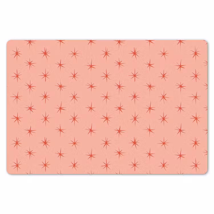 Sterretjes - Patroon - Oranje Placemat vinyl groot 368 -zzsfeer1_Kitchenyeah-website