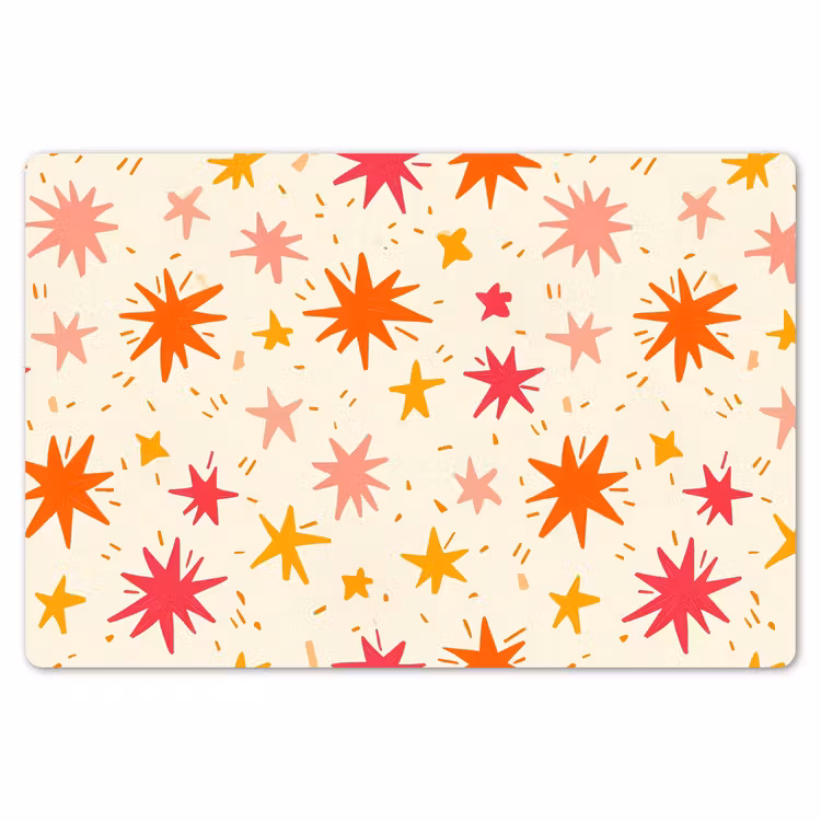 Sterren - Speels - Kleurrijk Placemat vinyl groot 368 -zzsfeer1_Kitchenyeah-website