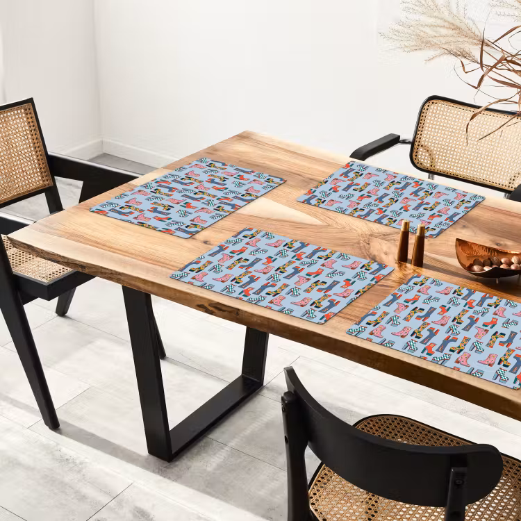 Laarzen - Patroon - Disco Placemat vinyl groot 368 -zzsfeer4_Kitchenyeah-website