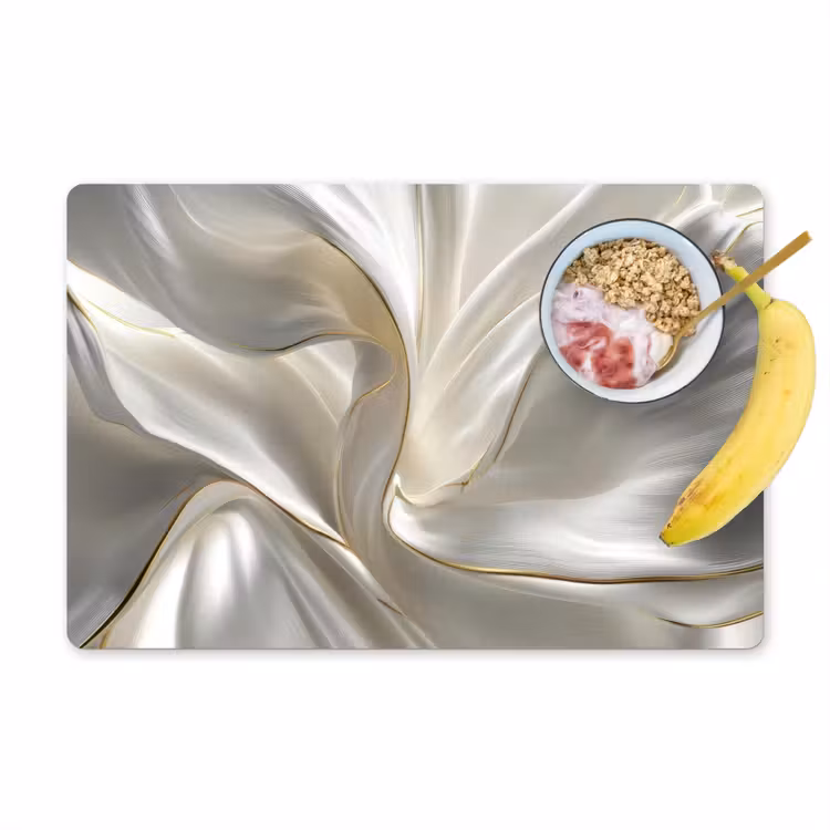 Stof - Plooien - Goud Placemat vinyl groot -zzzproduct_Kitchenyeah-website