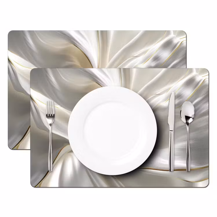 Stof - Plooien - Goud Placemat vinyl groot -zzsfeer2_Kitchenyeah-website