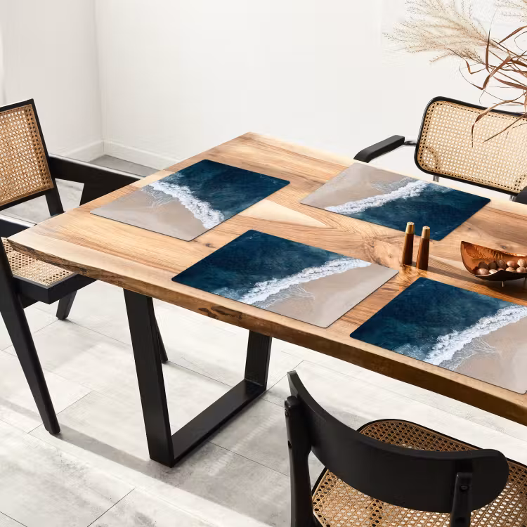 Strand - Zee - Golven Placemat vinyl groot -zzsfeer4_Kitchenyeah-website