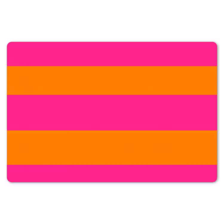 Strepen - Horizontaal - Roze Placemat vinyl groot 368 -zzsfeer1_Kitchenyeah-website