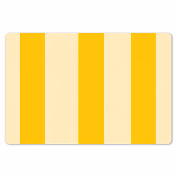 Strepen - Klassiek - Geel Placemat vinyl groot 368 -zzsfeer1_Kitchenyeah-website