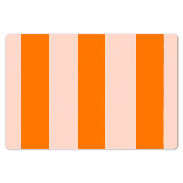 Strepen - Modern - Oranje Placemat vinyl groot 368 -zzsfeer1_Kitchenyeah-website