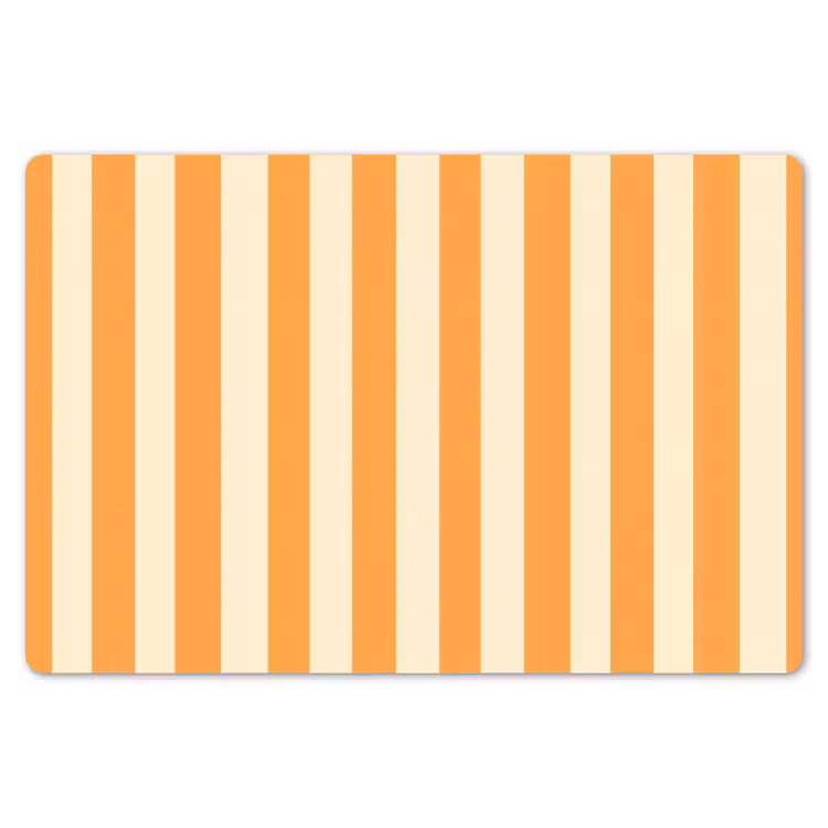 Strepen - Patroon - Oranje Placemat vinyl groot 368 -zzsfeer1_Kitchenyeah-website
