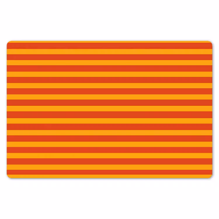 Strepen - Patroon - Oranje Placemat vinyl groot 368 -zzsfeer1_Kitchenyeah-website