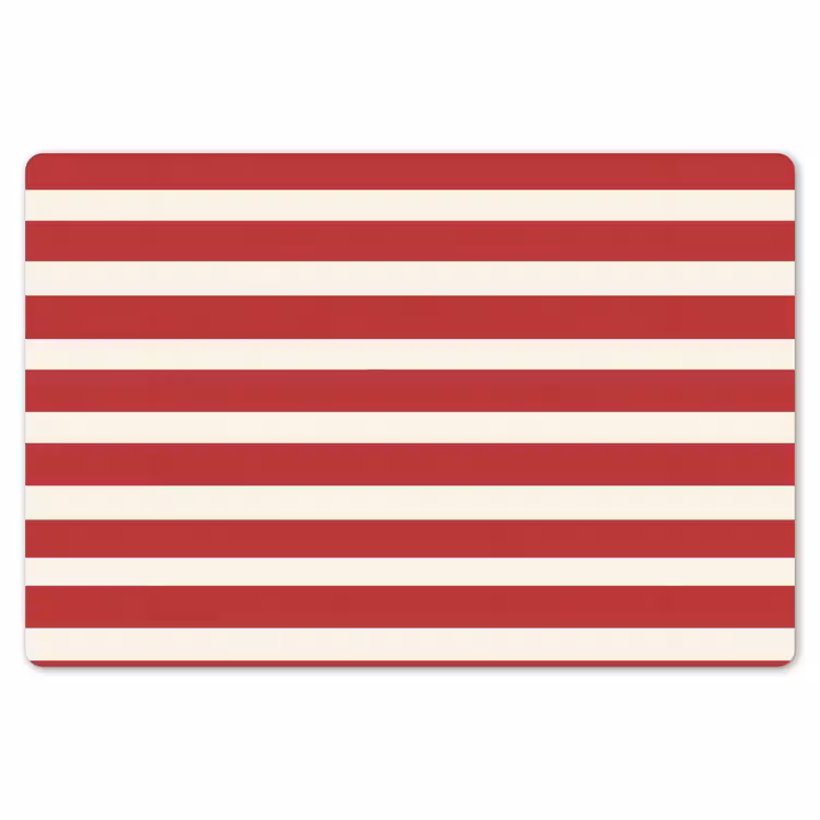 Strepen - Patroon - Rood Placemat vinyl groot 368 -zzsfeer1_Kitchenyeah-website