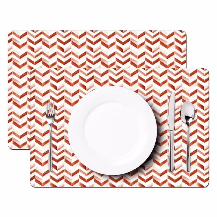 Strepen - Rood - Wit - Patroon Placemat vinyl groot 368 -zzsfeer2_Kitchenyeah-website