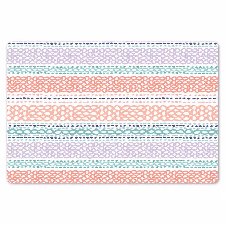 Strepen - Zomer - Kleuren Placemat vinyl groot 368 -zzsfeer1_Kitchenyeah-website