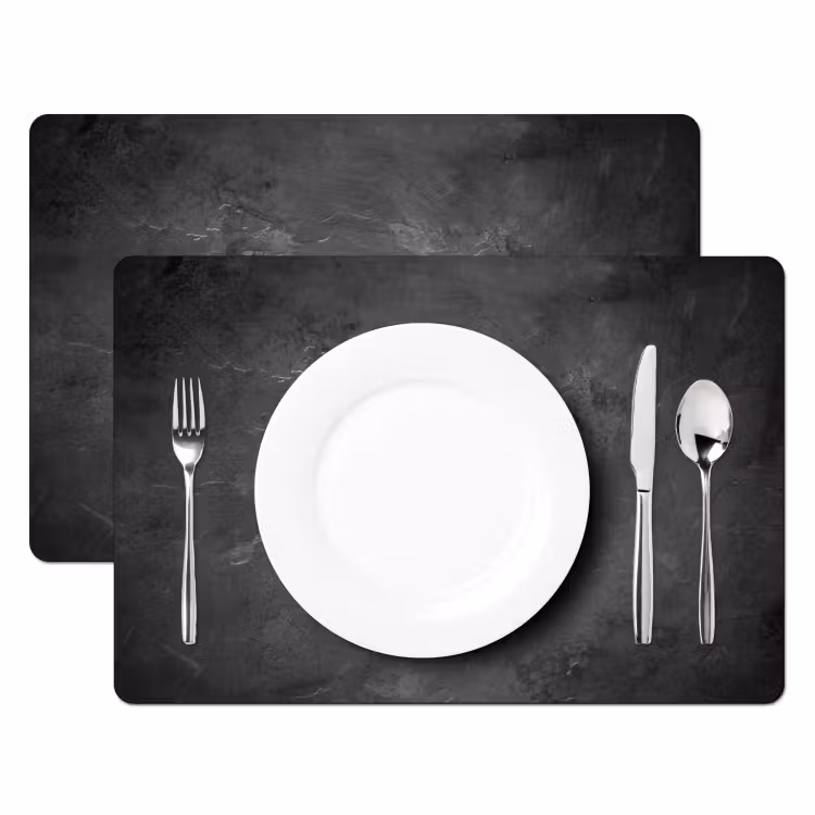 Structuur - Cement - Beton - Grijs - Vintage Placemat vinyl groot -zzsfeer2_Kitchenyeah-website
