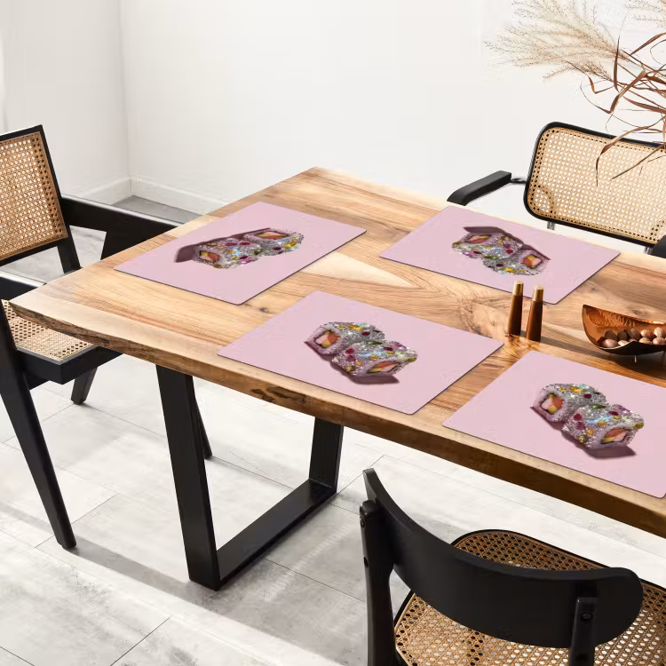 Sushi - Rolletjes - Steentjes - Kleurrijk Placemat vinyl groot -zzsfeer4_Kitchenyeah-website