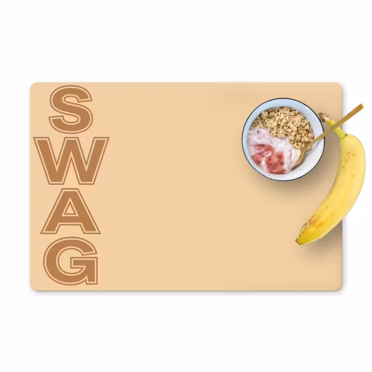 Swag - Bruin - Beige Placemat vinyl groot -zzzproduct_Kitchenyeah-website