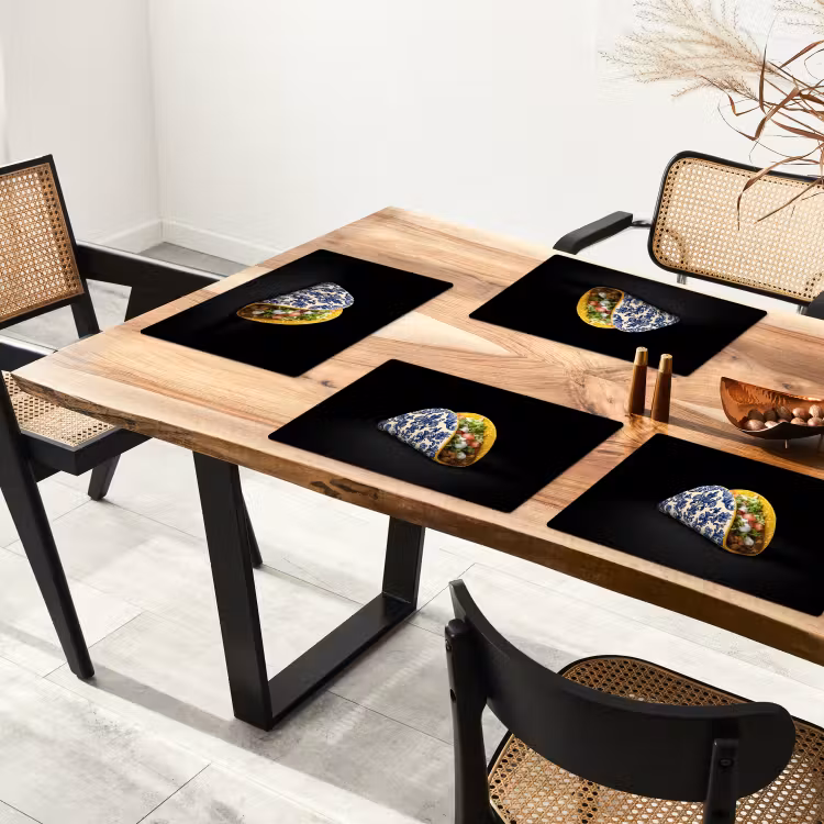 Taco - Vlees - Salade - Delftsblauw - Motief Placemat vinyl groot -zzsfeer4_Kitchenyeah-website