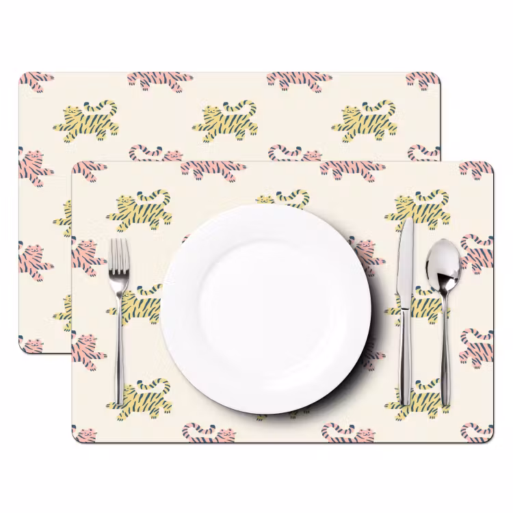 Dansend - Katten - Patroon Placemat vinyl groot 368 -zzsfeer2_Kitchenyeah-website