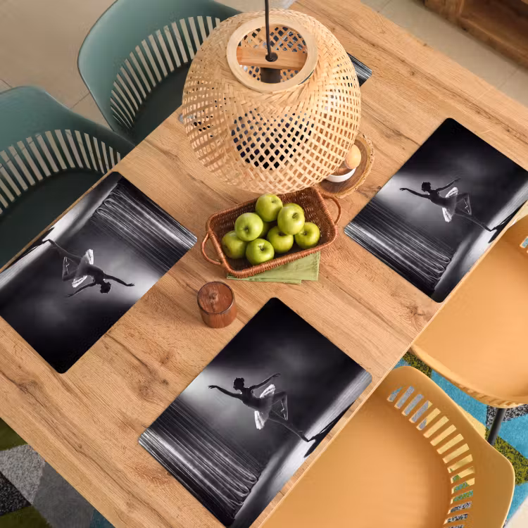 Danser - Podium - Zwart-wit - Kunst - Klassiek Placemat vinyl groot -zzsfeer5_Kitchenyeah-website