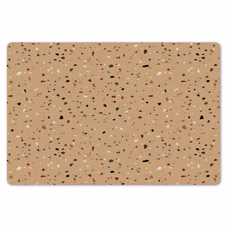 Terrazzo - Patroon - Beige Placemat vinyl groot 368 -zzsfeer1_Kitchenyeah-website