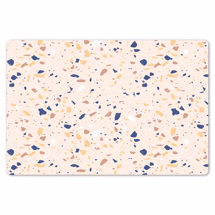 Terrazzo - Patroon - Kleurrijk - Indigo Placemat vinyl groot 368 -zzsfeer1_Kitchenyeah-website