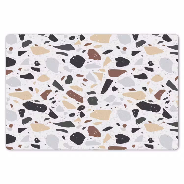 Terrazzo -  Patroon - Kleurrijk - Klei Placemat vinyl groot 368 -zzsfeer1_Kitchenyeah-website