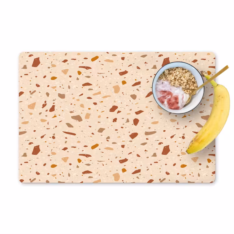 Terrazzo - Patroon - Kleurrijk - Steen Placemat vinyl groot 368 -zzzproduct_Kitchenyeah-website