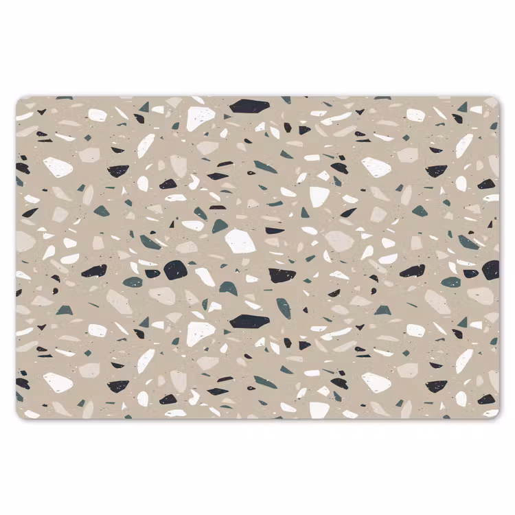 Terrazzo - Patroon - Groen Placemat vinyl groot 368 -zzsfeer1_Kitchenyeah-website