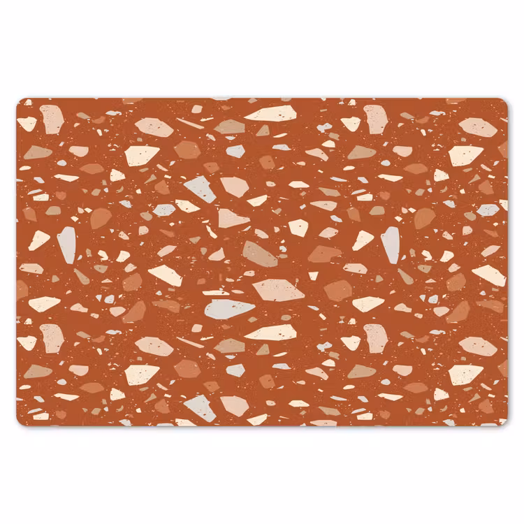 Terrazzo - Patroon - Klei Placemat vinyl groot 368 -zzsfeer1_Kitchenyeah-website