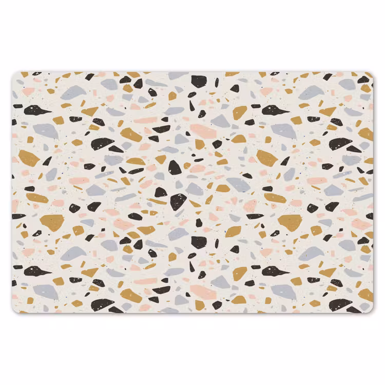 Terrazzo - Patroon - Neutraal - Zacht - Multi Placemat vinyl groot 368 -zzsfeer1_Kitchenyeah-website