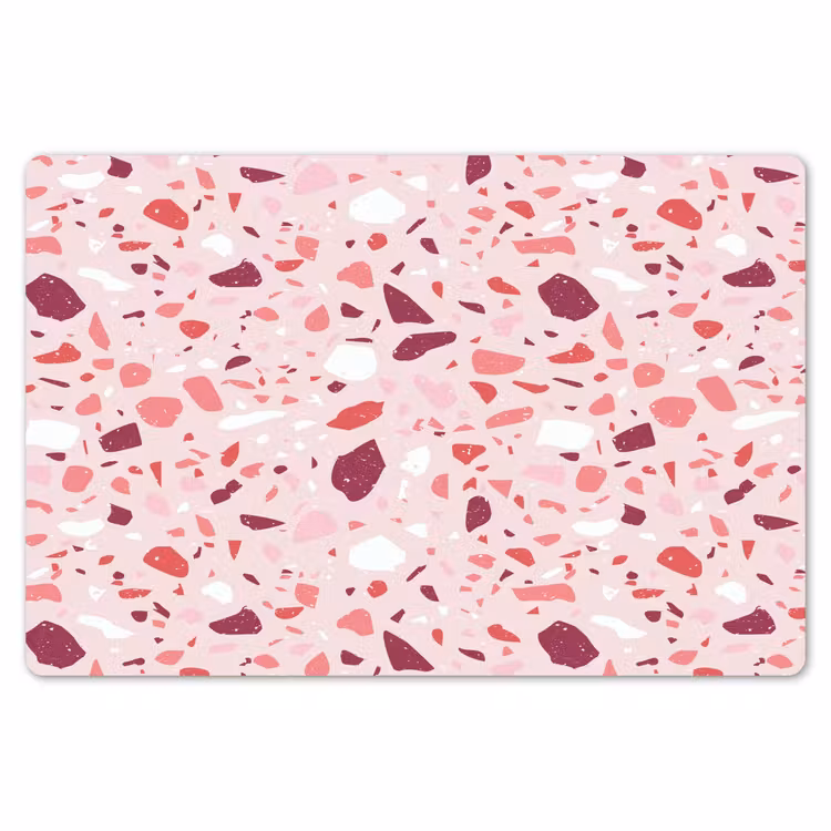 Terrazzo - Patroon - Roze Placemat vinyl groot 368 -zzsfeer1_Kitchenyeah-website
