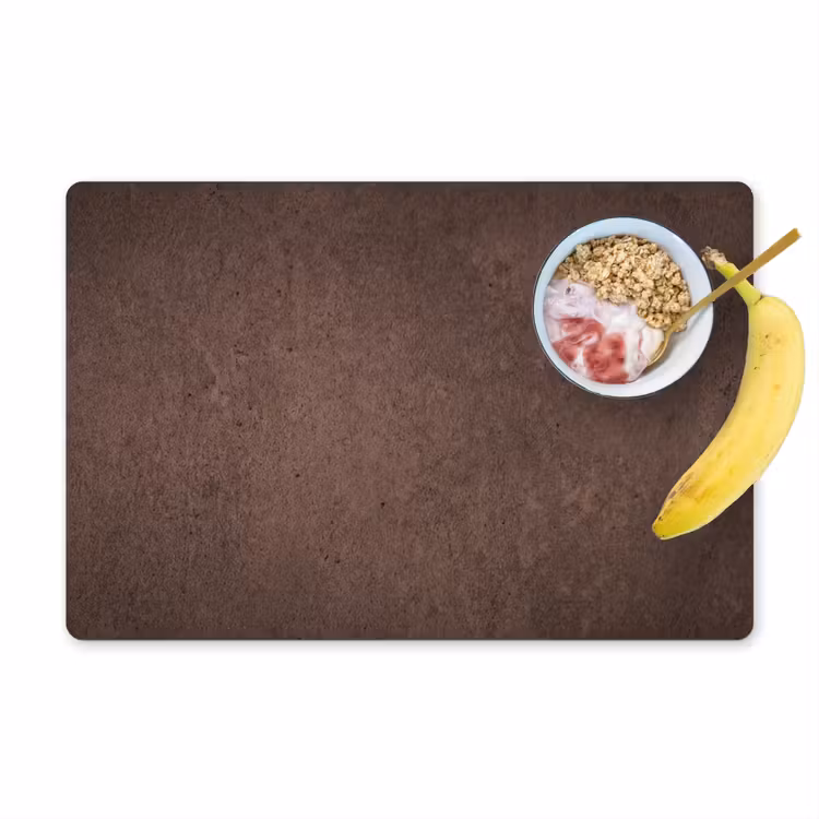 Textuur - Beton - Abstract - Donker - Bruin Placemat vinyl groot -zzzproduct_Kitchenyeah-website