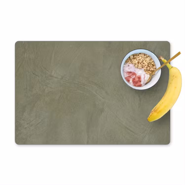 Textuur - Betonlook - Achtergrond - Modern - Groen Placemat vinyl groot -zzzproduct_Kitchenyeah-website