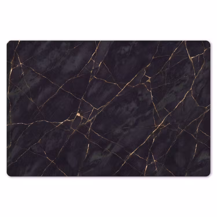 Textuur - Gouden lijnen - Abstract - Modern - Zwart Placemat vinyl groot -zzsfeer1_Kitchenyeah-website