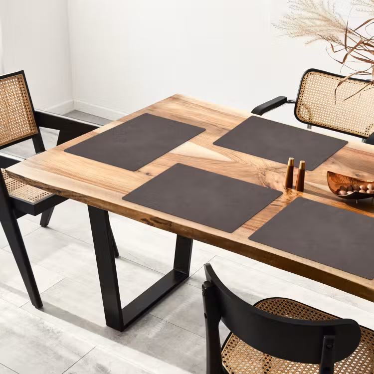 Textuur - Grijs - Modern - Abstract - Oppervlak Placemat vinyl groot -zzsfeer4_Kitchenyeah-website