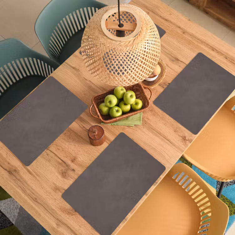 Textuur - Grijs - Modern - Abstract - Oppervlak Placemat vinyl groot -zzsfeer5_Kitchenyeah-website