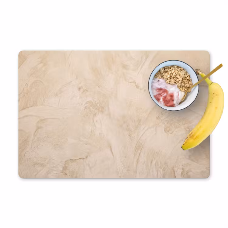 Textuur - Patroon - Abstract - Modern - Beige Placemat vinyl groot -zzzproduct_Kitchenyeah-website