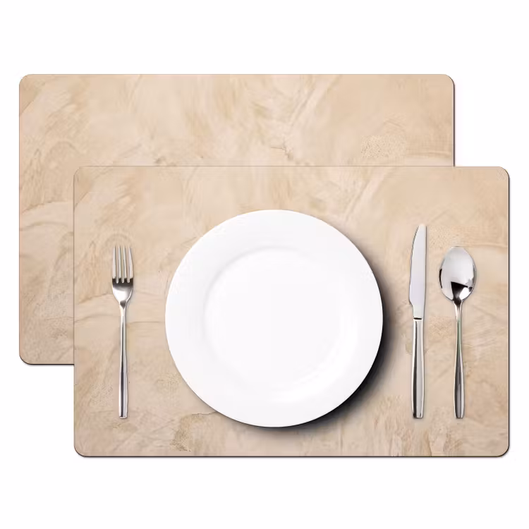 Textuur - Patroon - Abstract - Modern - Beige Placemat vinyl groot -zzsfeer2_Kitchenyeah-website