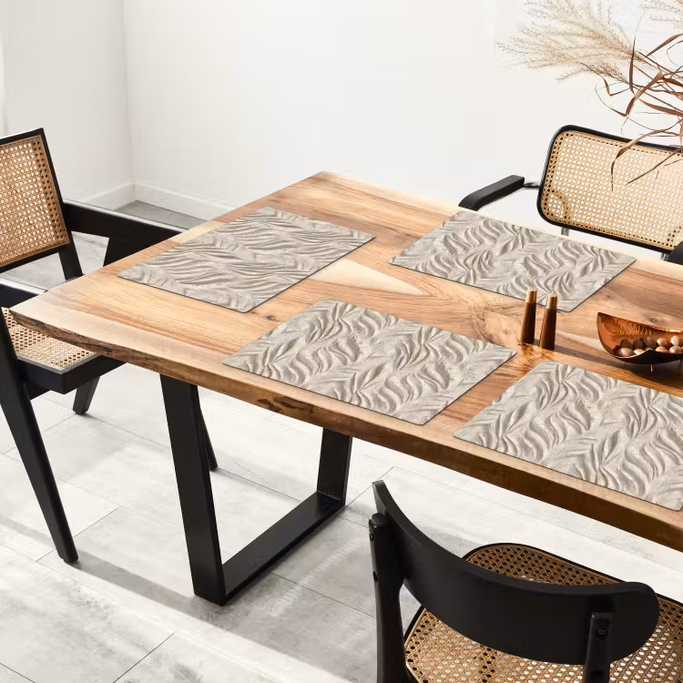 Textuur - Reliëf - Beige Placemat vinyl groot 368 -zzsfeer4_Kitchenyeah-website